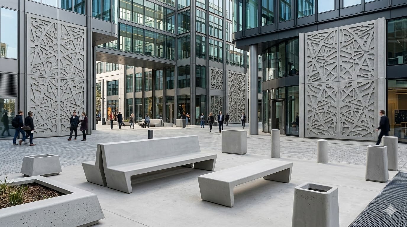 мелкозернистые бетоны в архитектуре